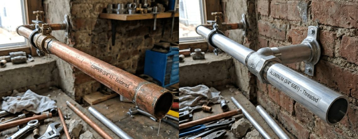 Aluminum vs copper pipe